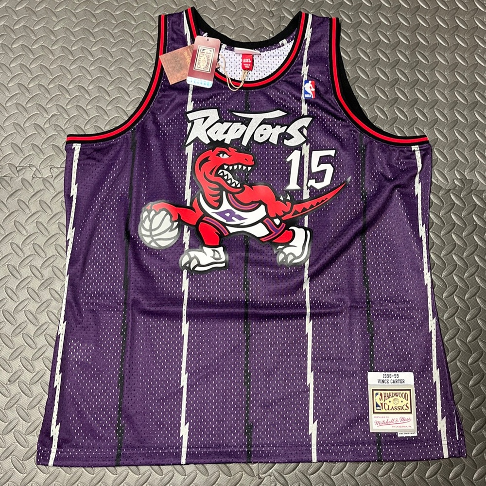 Mitchell & Ness Toronto Raptors Vince Carter #15 1998-99 Jersey Men's NB…